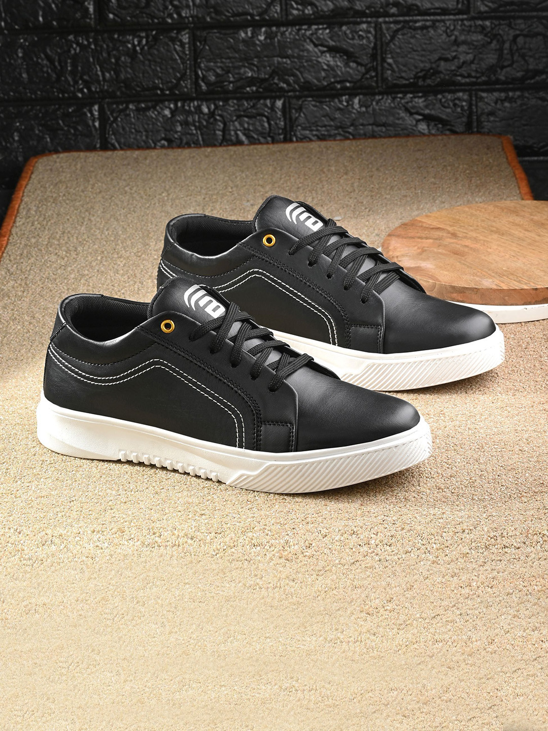 

BUCIK Men Moisture Wicking Lightweight Sneakers, Black