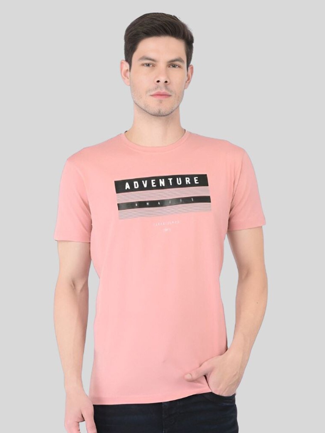 

Ben Martin Typography Printed Slim Fit T-Shirt, Pink