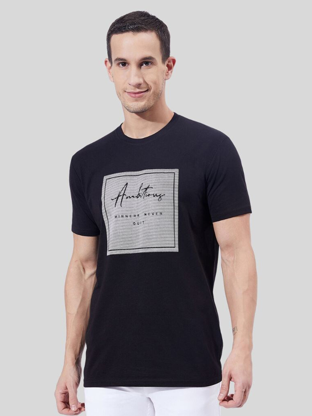 

Ben Martin Typography Printed Slim Fit T-shirt, Black