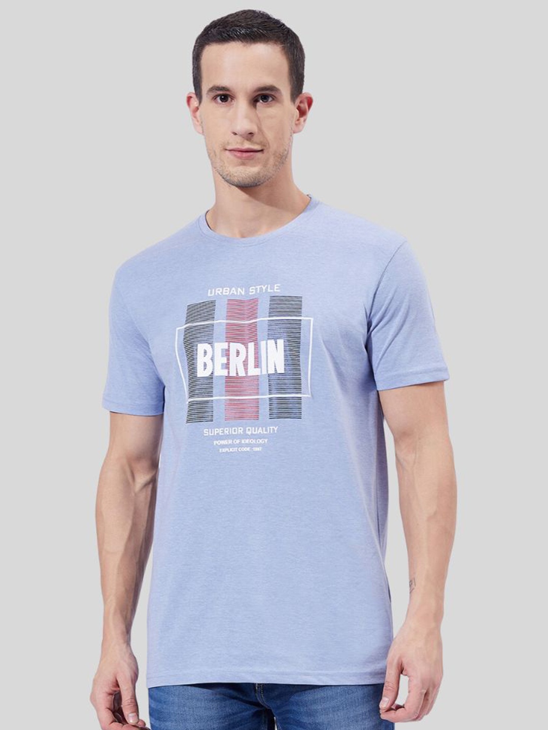 

Ben Martin Typography Printed Slim Fit T-shirt, Blue