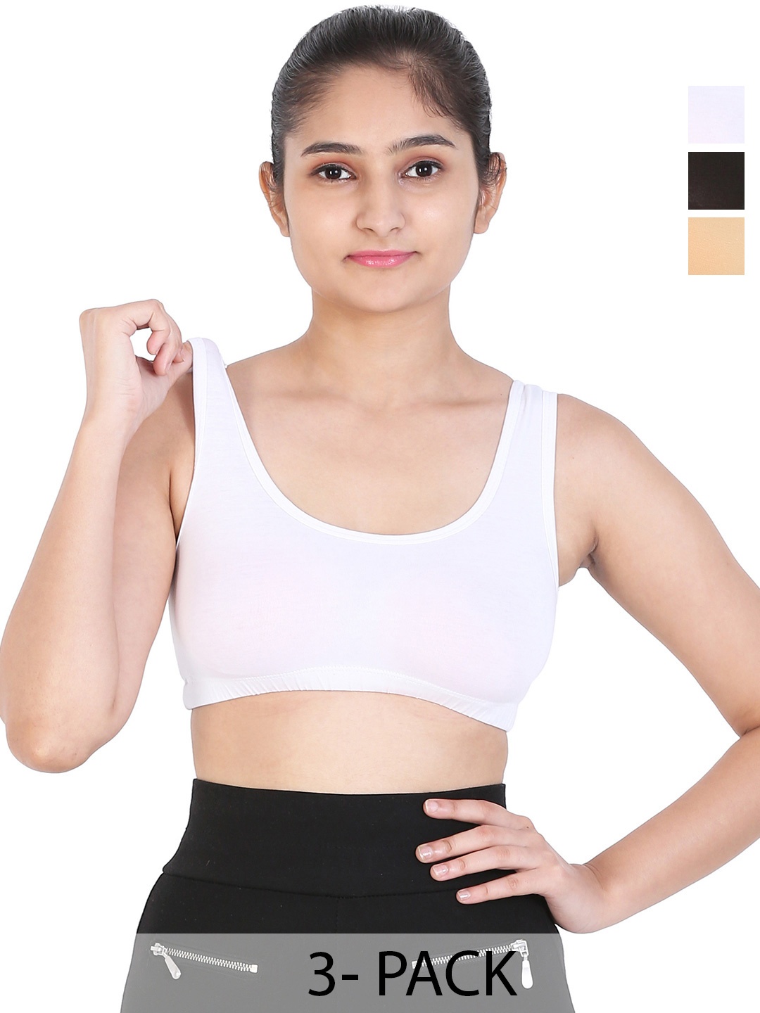 

MYSHA Black & White Bra Full Coverage