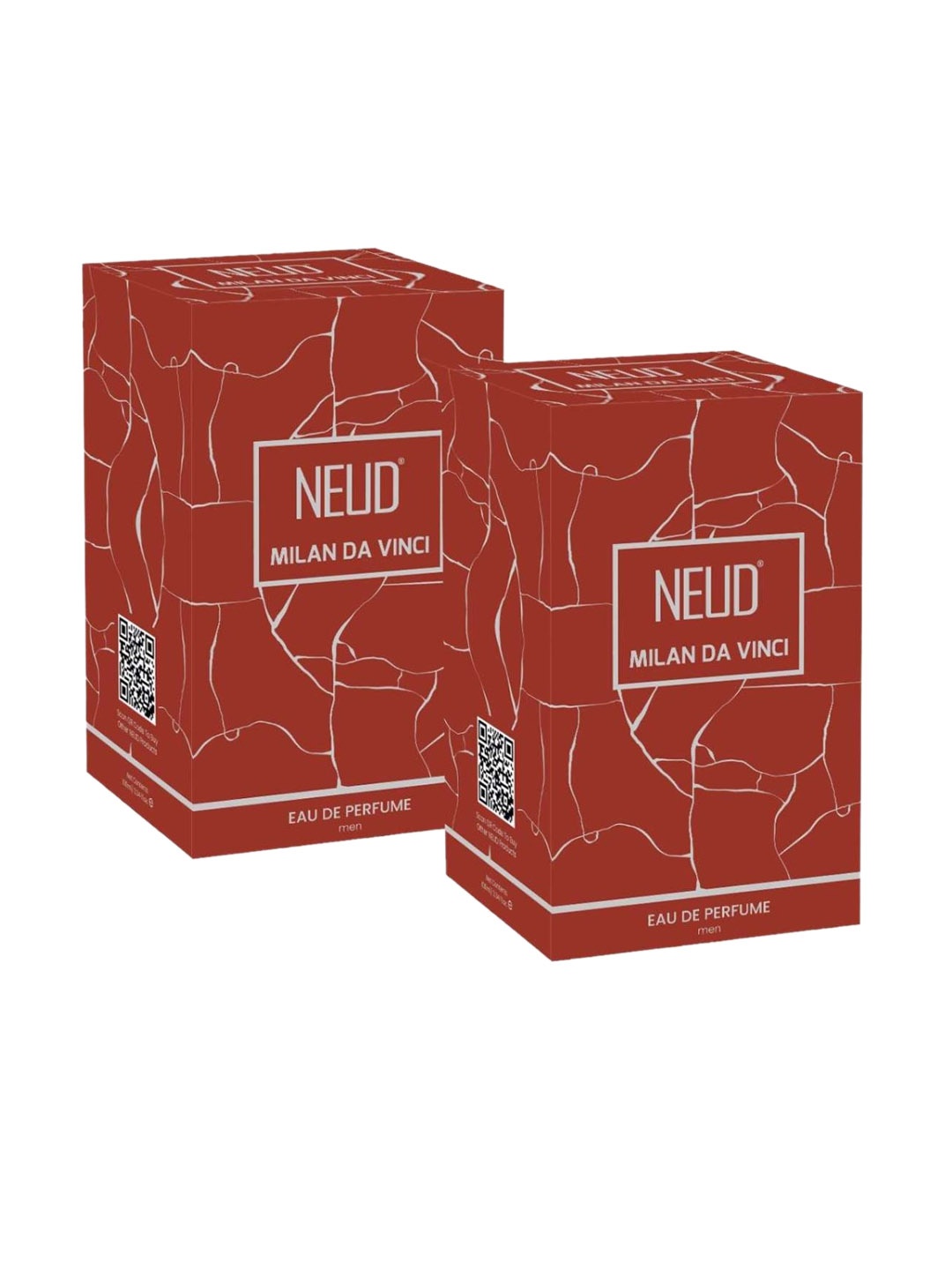 

NEUD Men Milan Da Vinci Set Of 2 Luxury Eau De Perfume - 100ml Each, Red