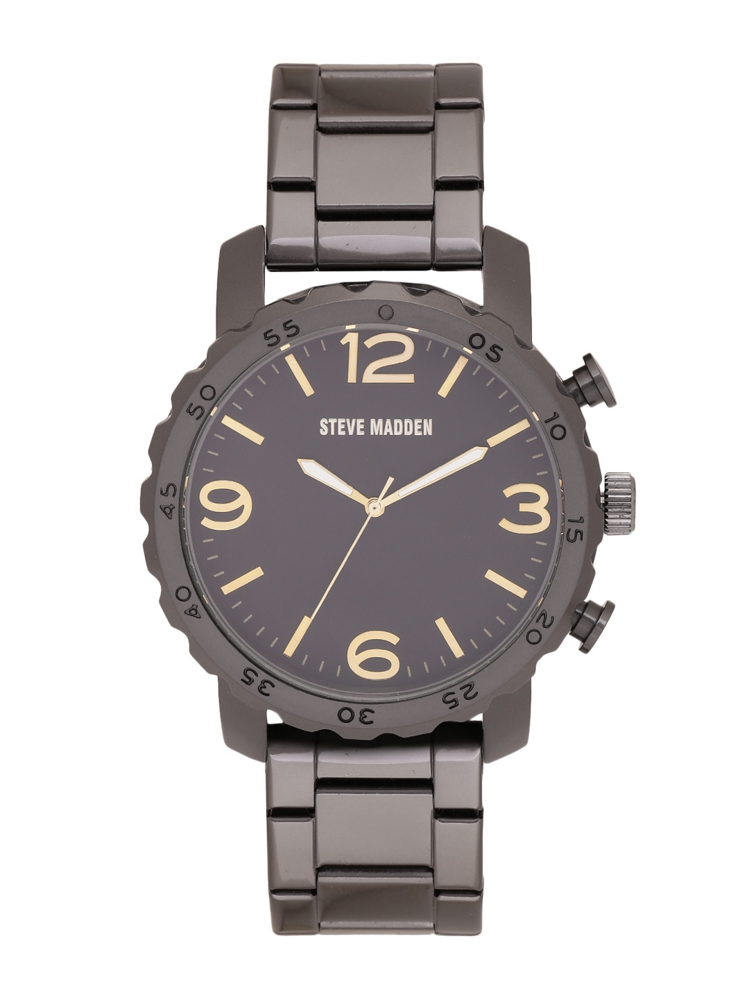 

Steve Madden Men Charcoal Grey Analogue Watch SMW095GU