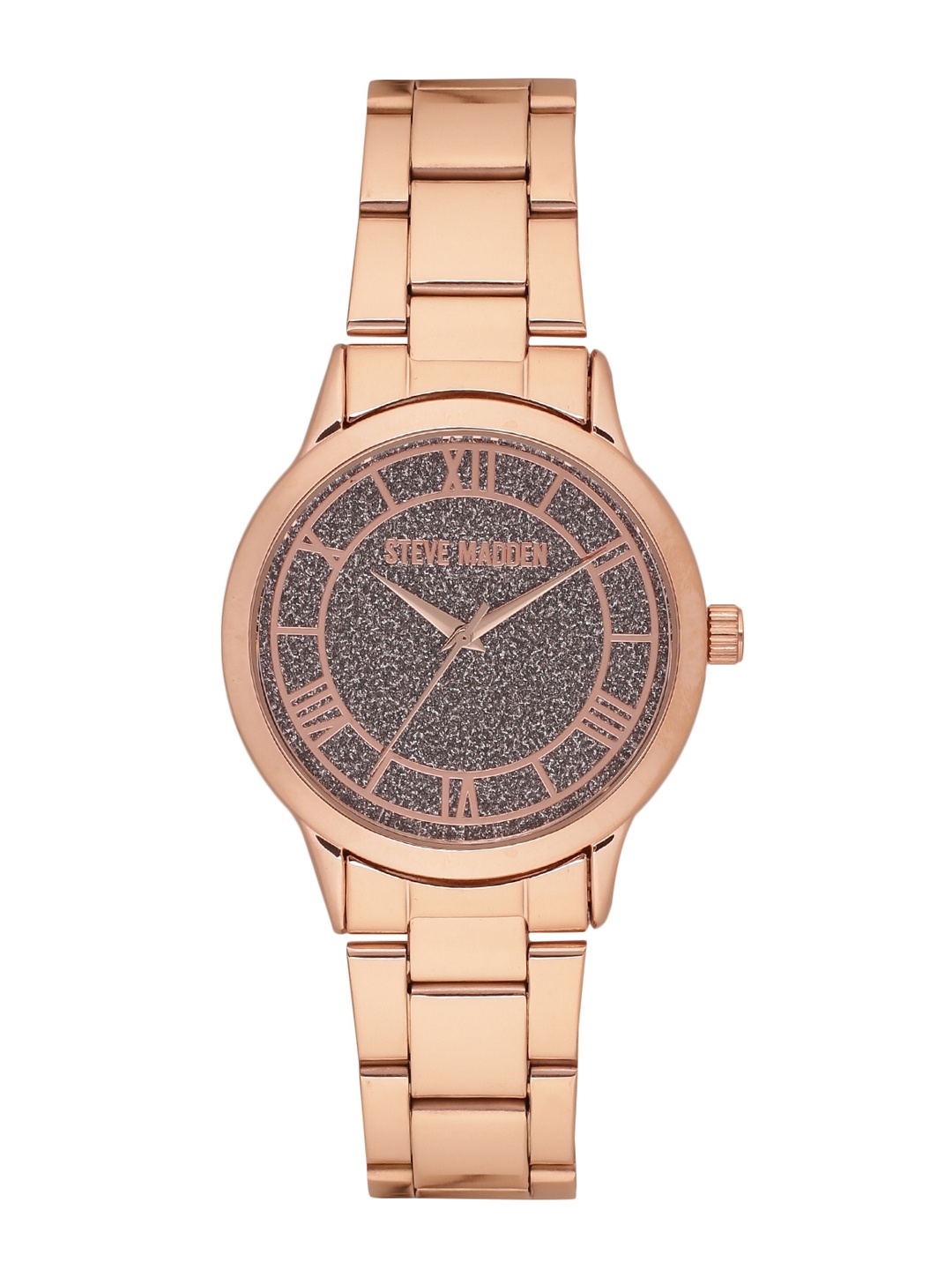 

Steve Madden Women Gunmetal-Toned Analogue Watch SMW147Q-BK, Metallic