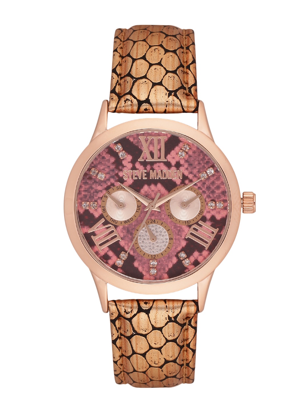 

Steve Madden Women Red & Burgundy Analogue Watch SMW148Q