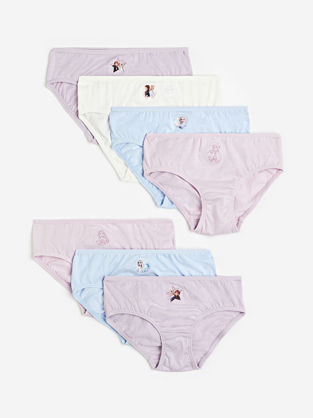 

H&M Girls 7-Pack Cotton Briefs, Blue