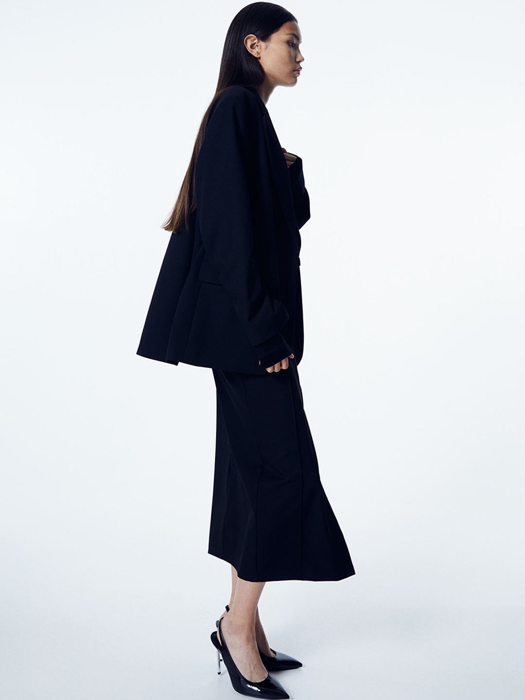 

H&M Oversized Blazer, Black