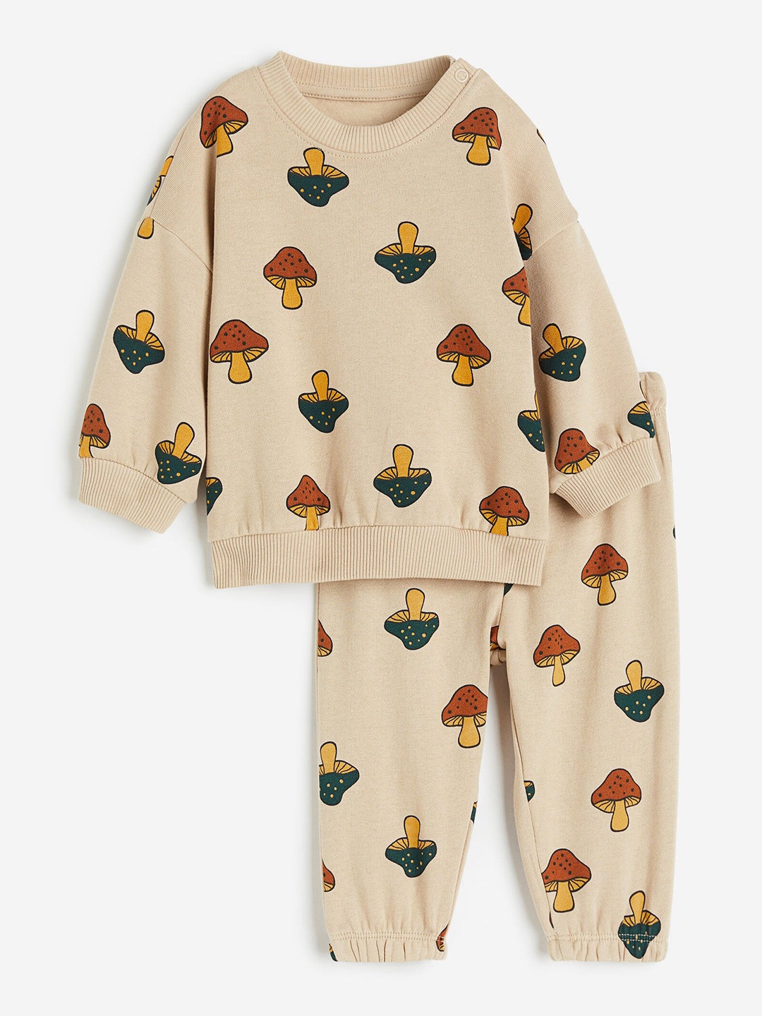 

H&M Boys 2-Piece Sweatshirt Set, Beige