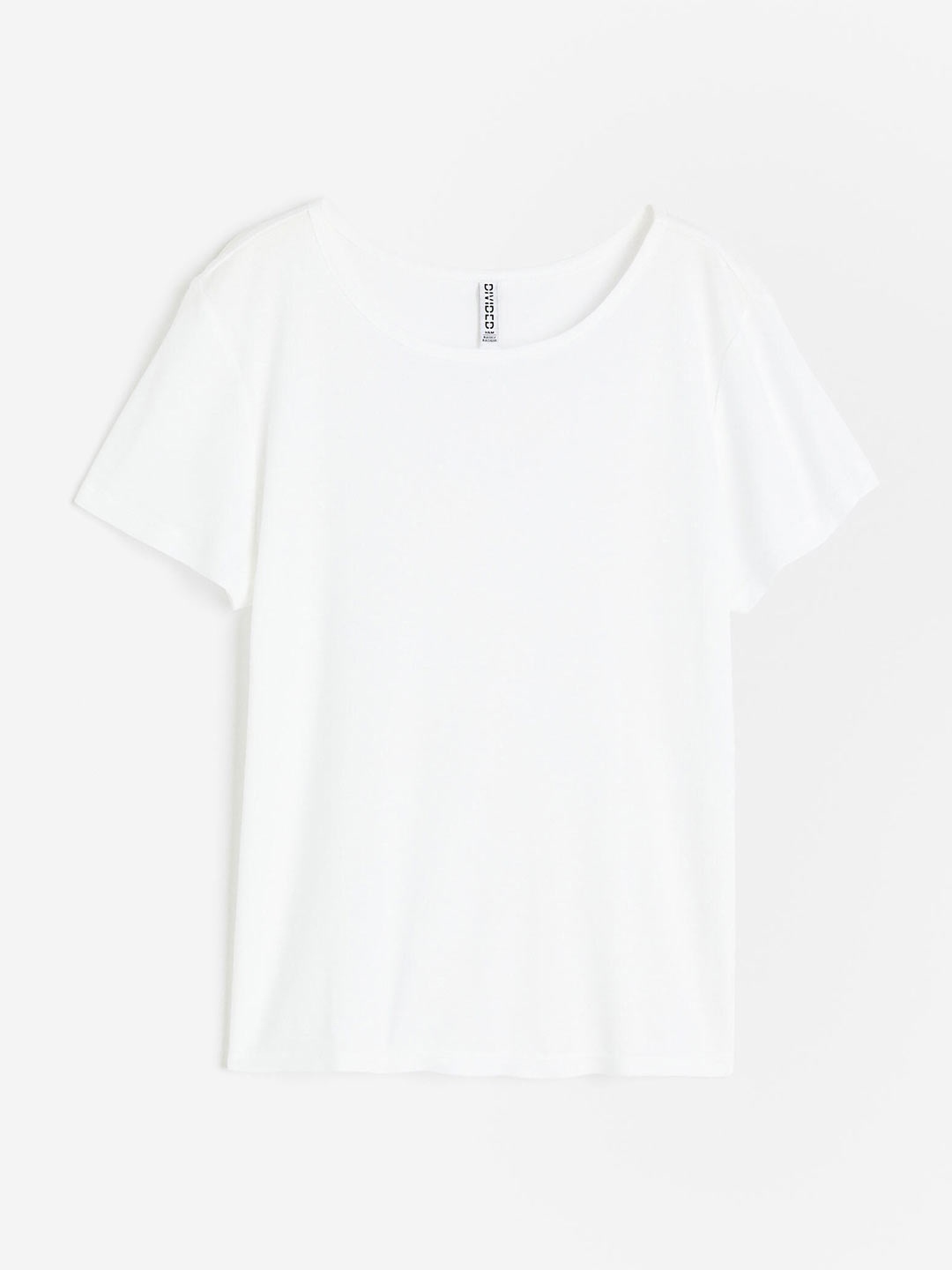 

H&M Ribbed T-Shirt, White