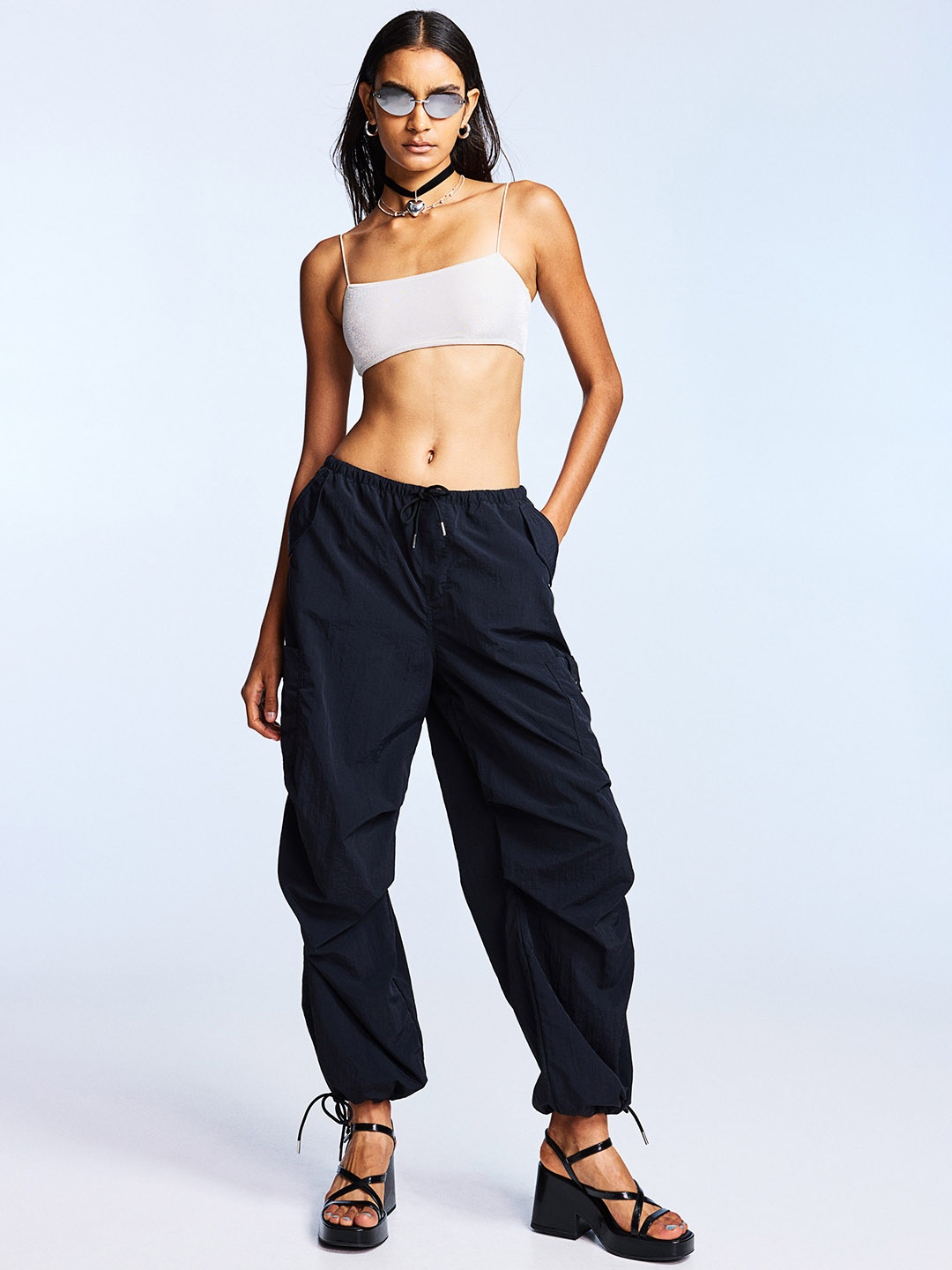 

H&M Women Crop Top, White