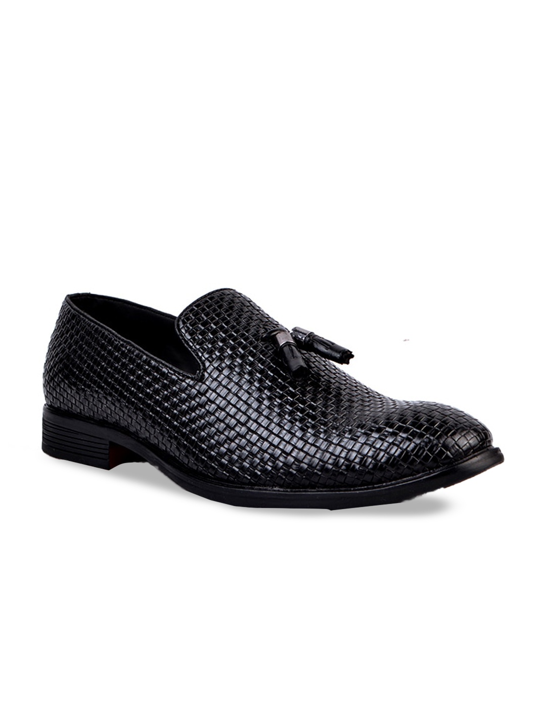 

Cliff Fjord Men Textured Formal Slip-On Shoes, Black