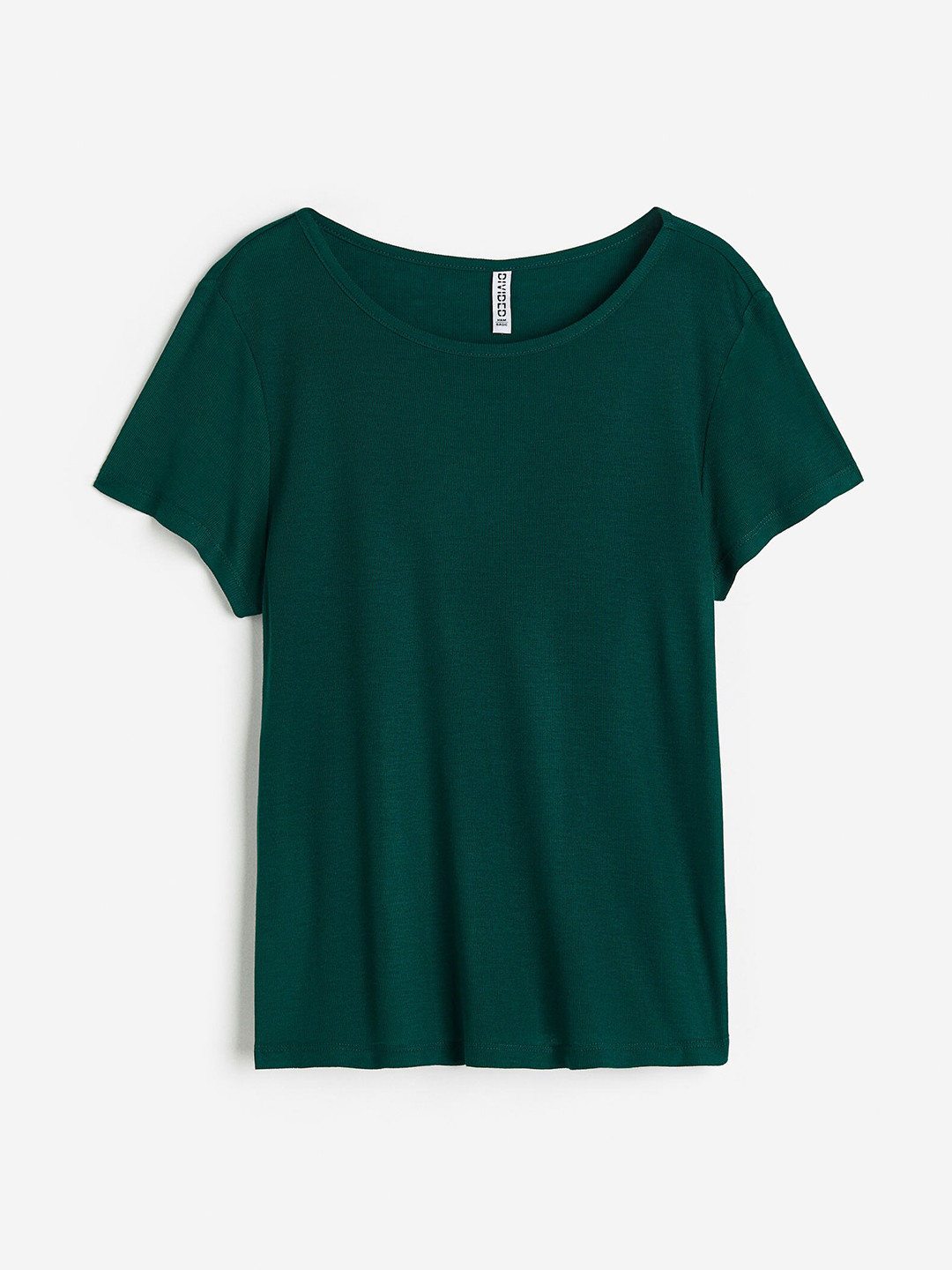

H&M Women Ribbed T-shirt, Green