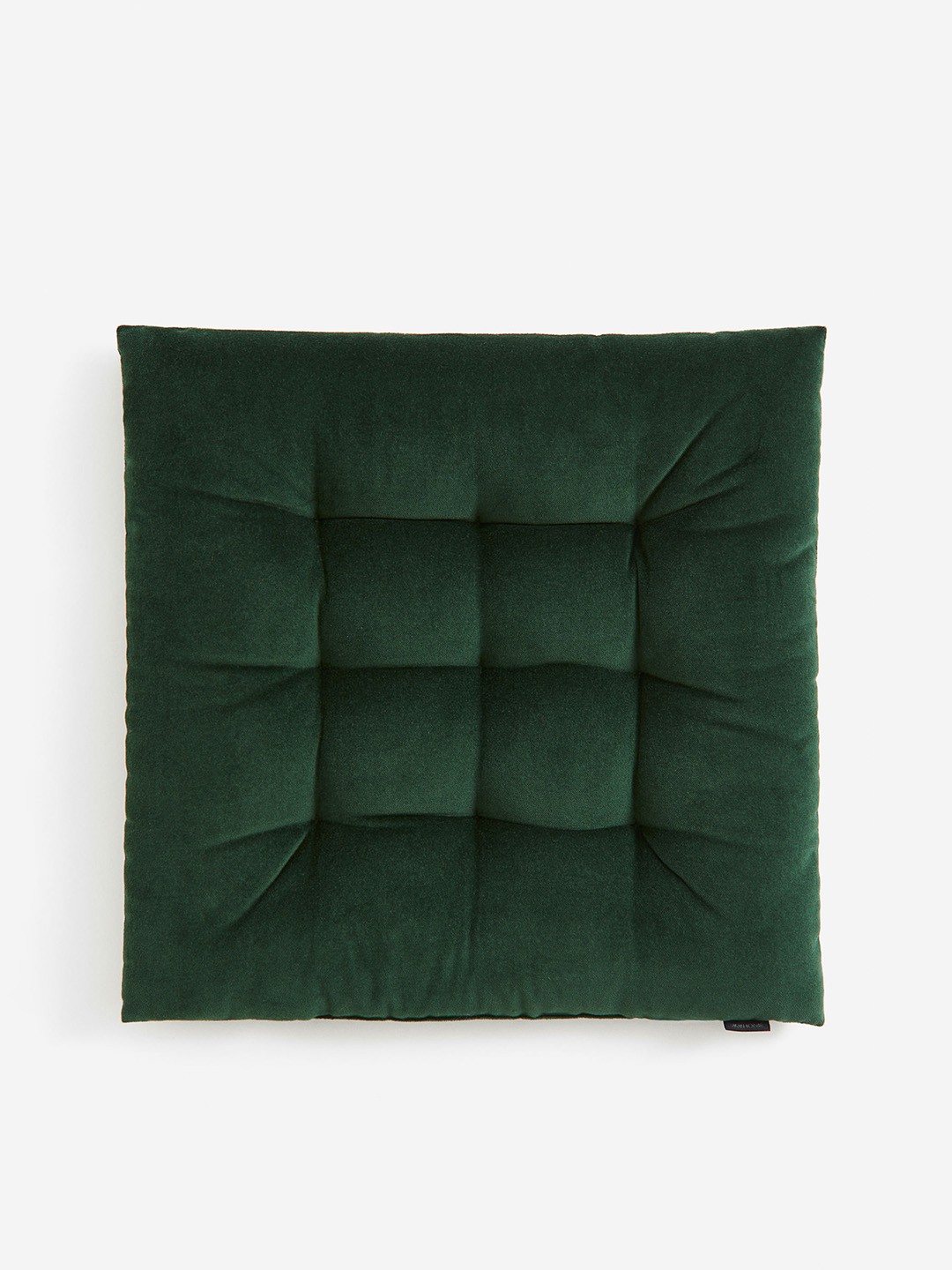 

H&M Green Pure Cotton Velvet Seat Cushion