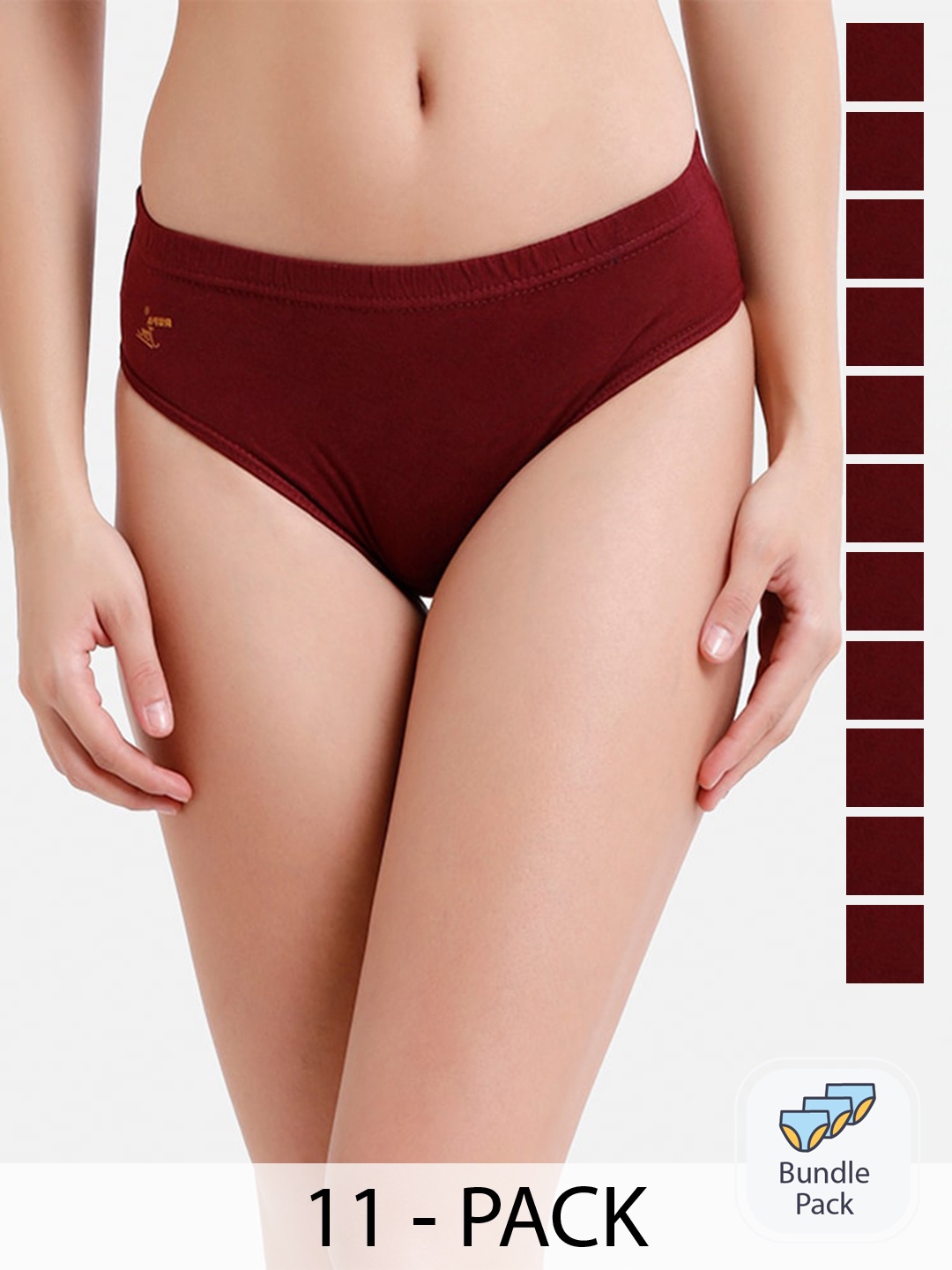

Rupa Jon Pack Of 11 Assorted Cotton Hipster Briefs