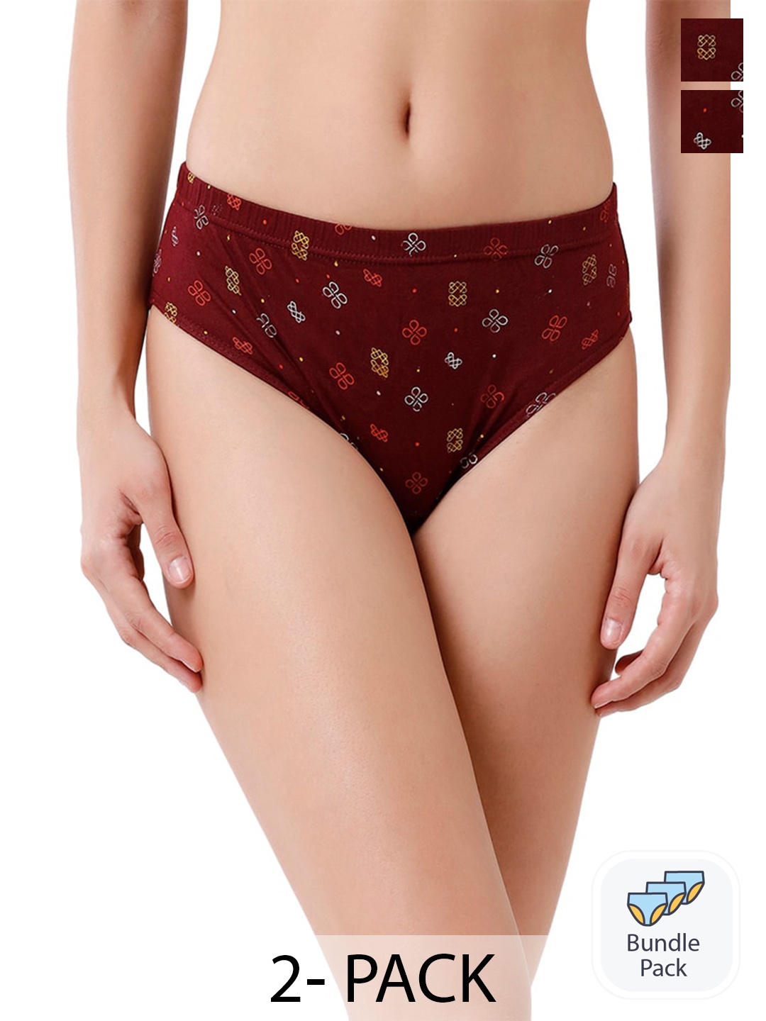 

Rupa Jon Pack Of 2 Assorted Cotton Hipster Briefs