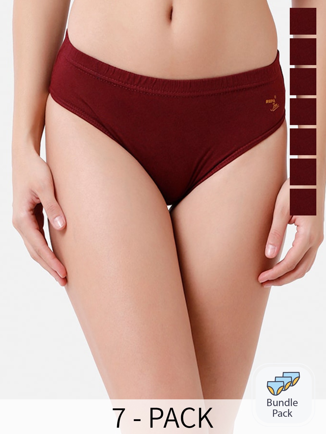 

Rupa Jon Pack Of 7 Assorted Cotton Hipster Briefs