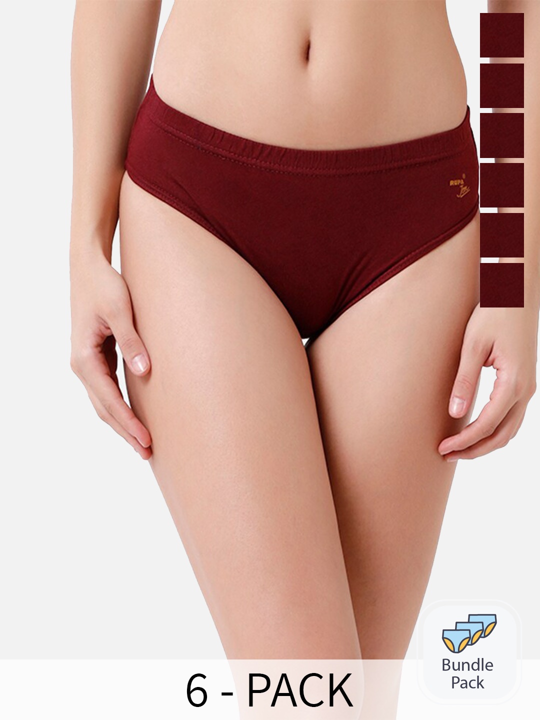 

Rupa Jon Pack Of 6 Assorted Cotton Hipster Briefs