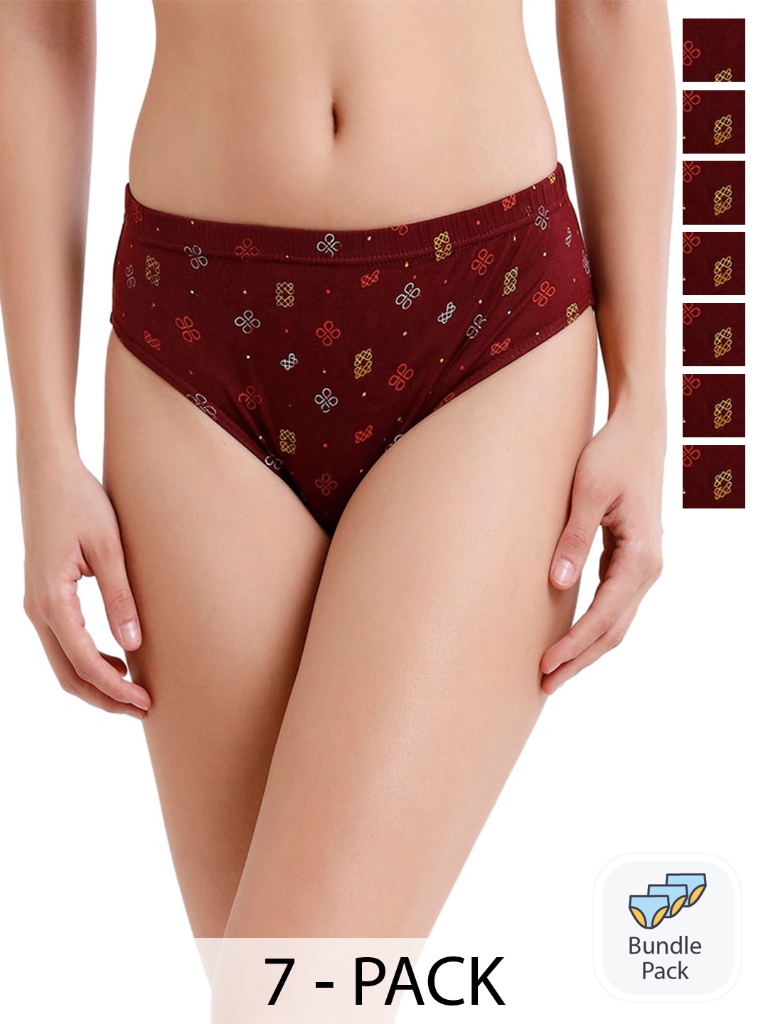 

Rupa Jon Pack Of 7 Assorted Cotton Hipster Briefs