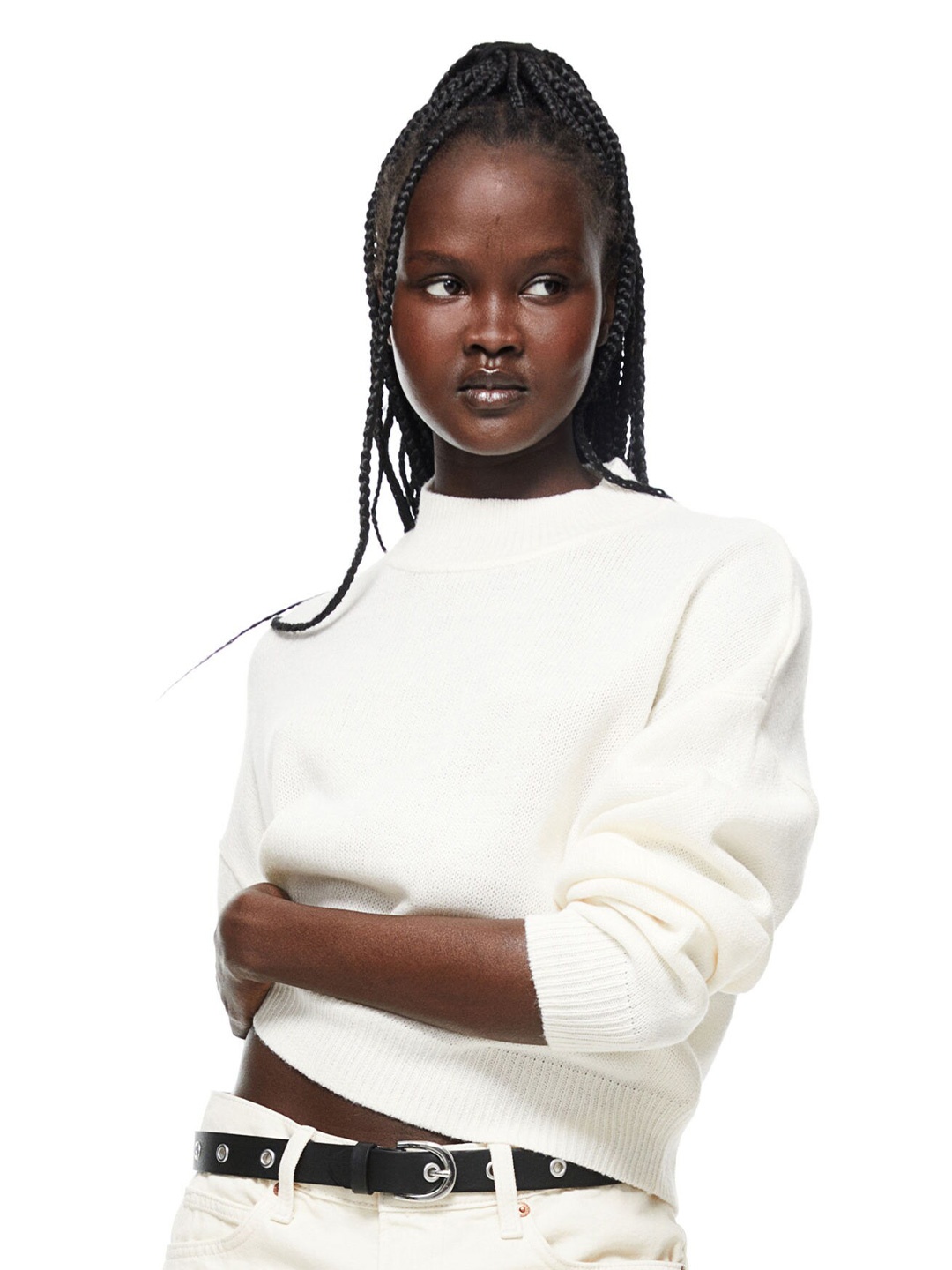 

H&M Acrylic Jumper, White
