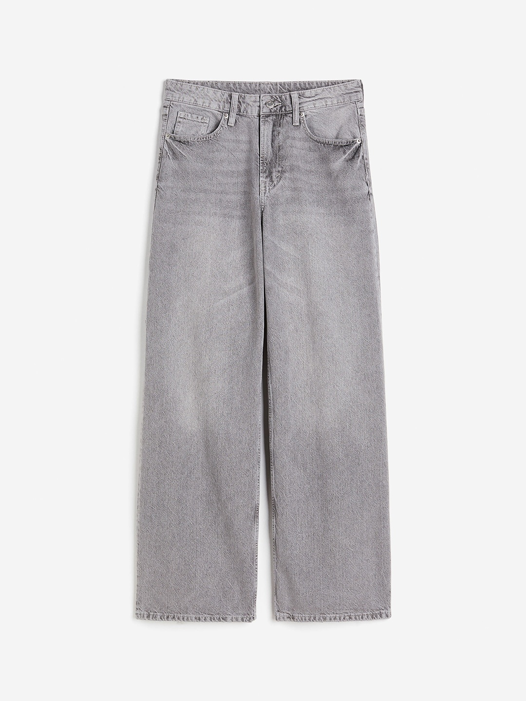 

H&M Women 90s Baggy Regular Jeans, Grey