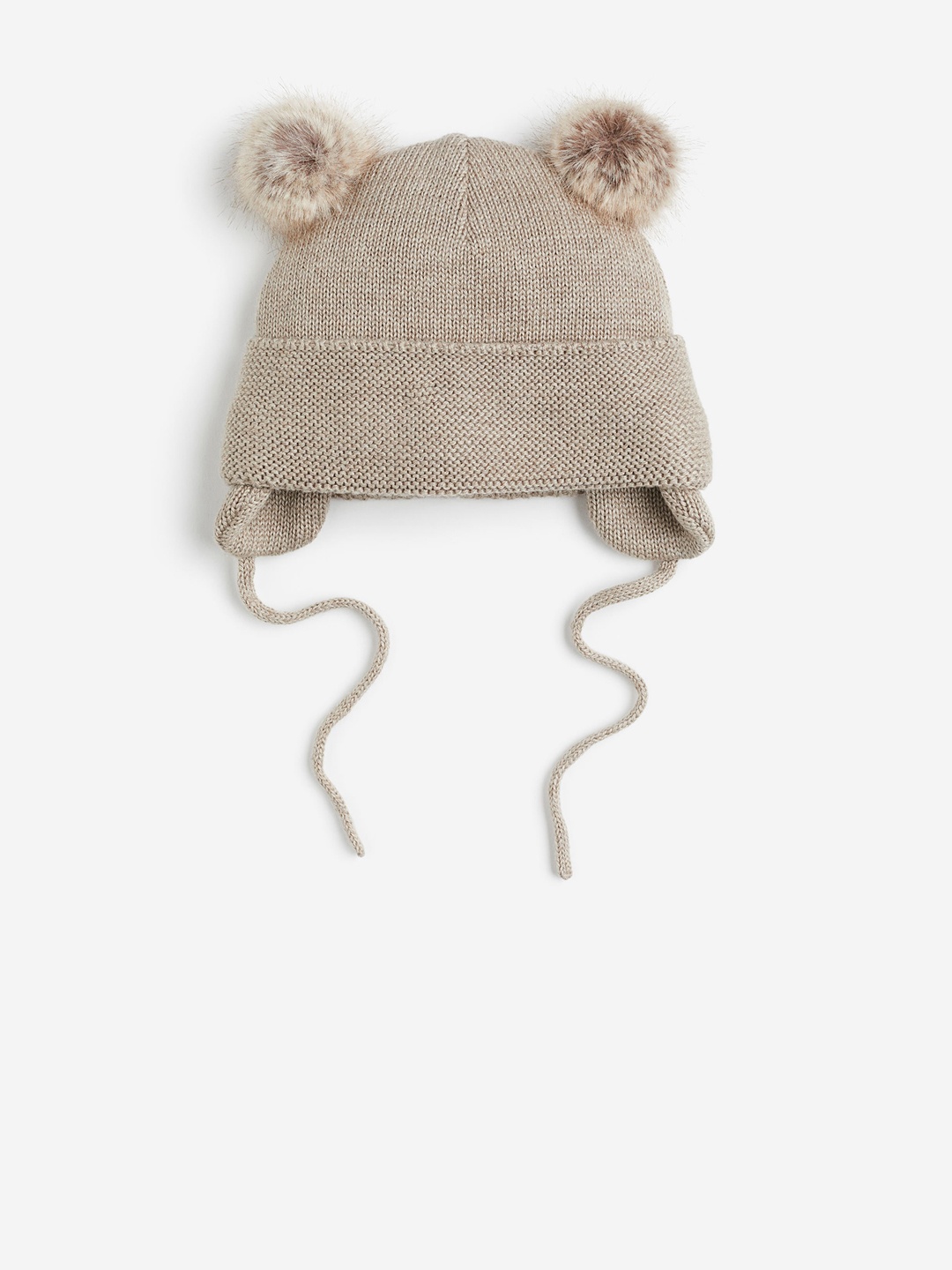 

H&M Boys Fleece-Lined Beanie with Earflaps, Beige