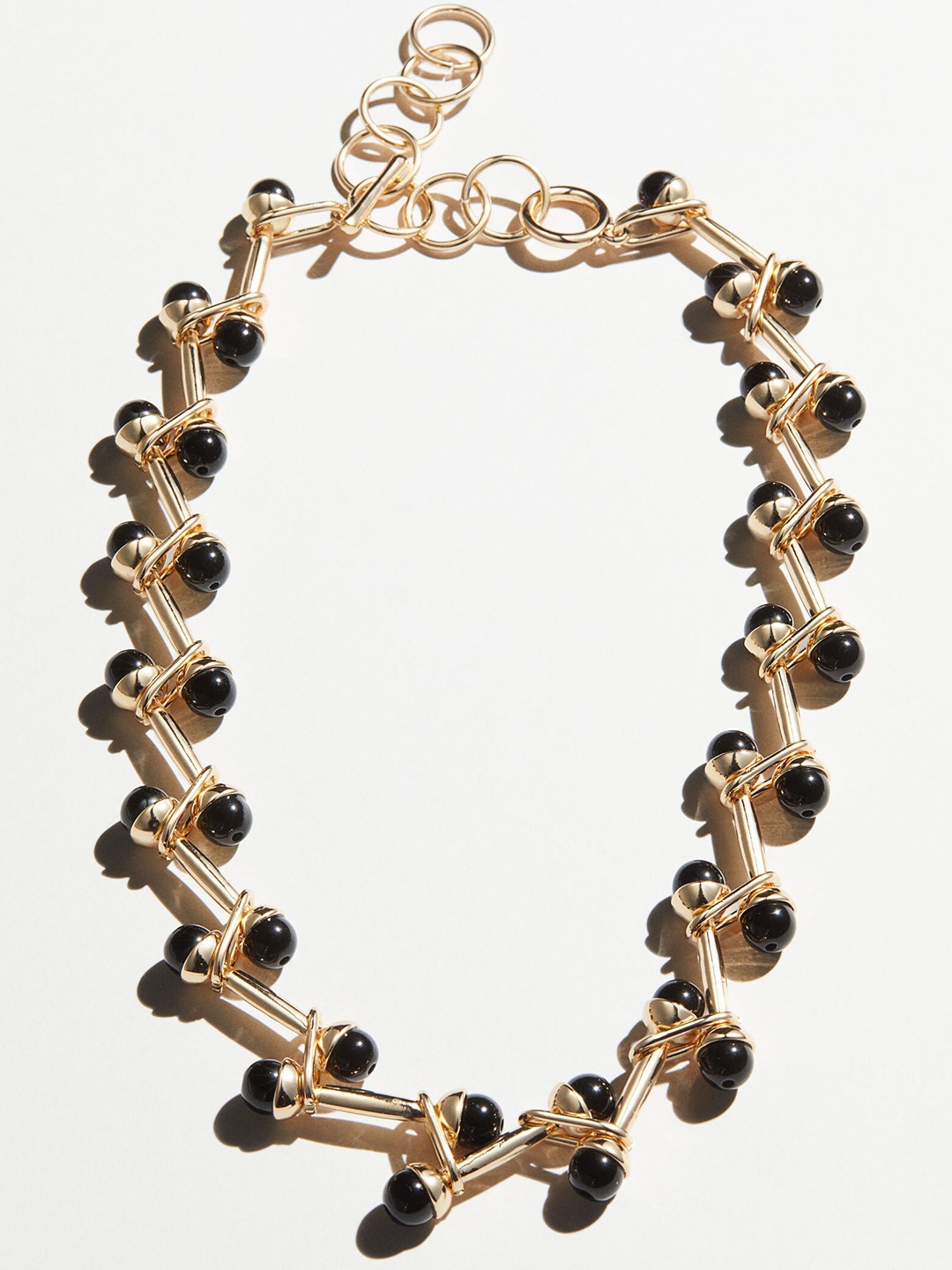 

H&M Beaded Detail Necklace, Black