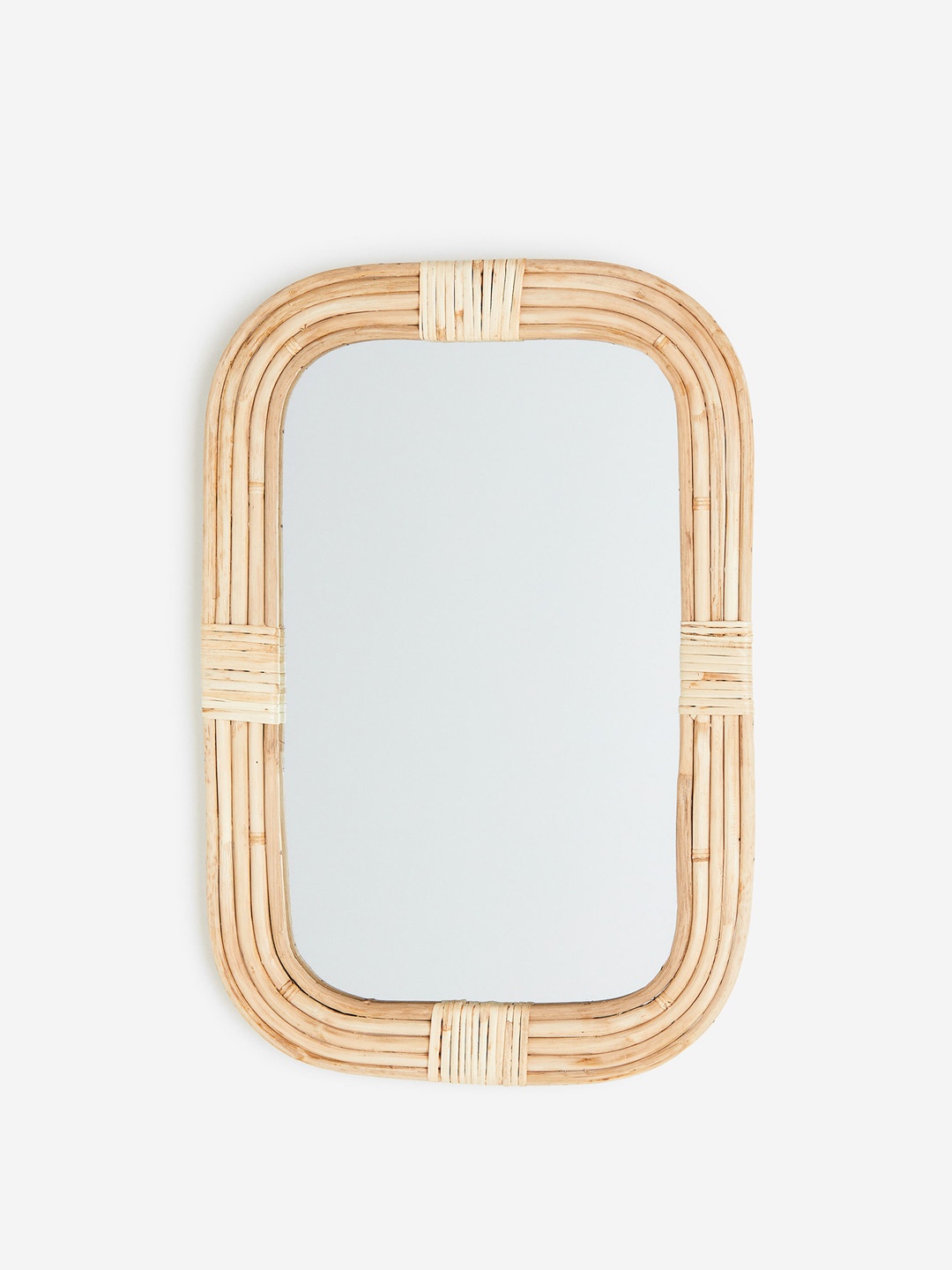 

H&M Beige Rattan Framed Mirror