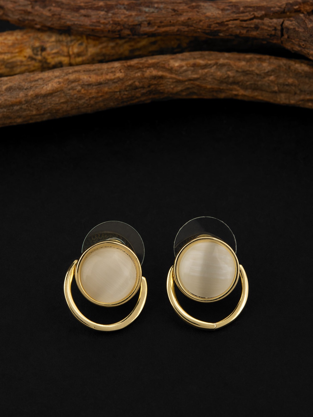 

E2O Gold-Plated Contemporary Studs Earrings