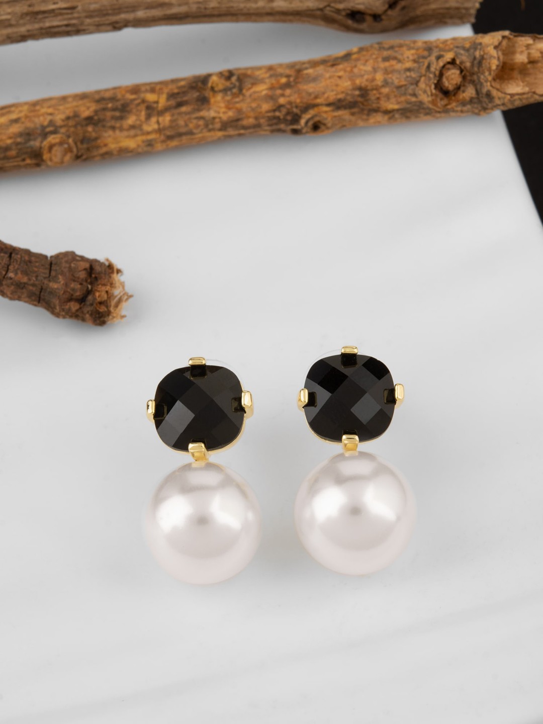 

E2O Gold-Plated Drop Earrings