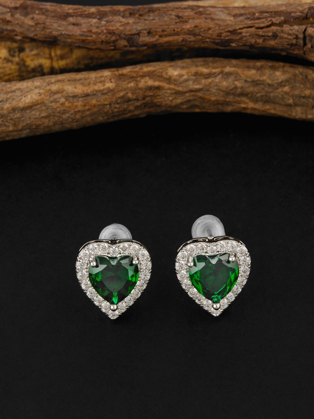 

E2O Silver Plated Contemporary Stud Earrings