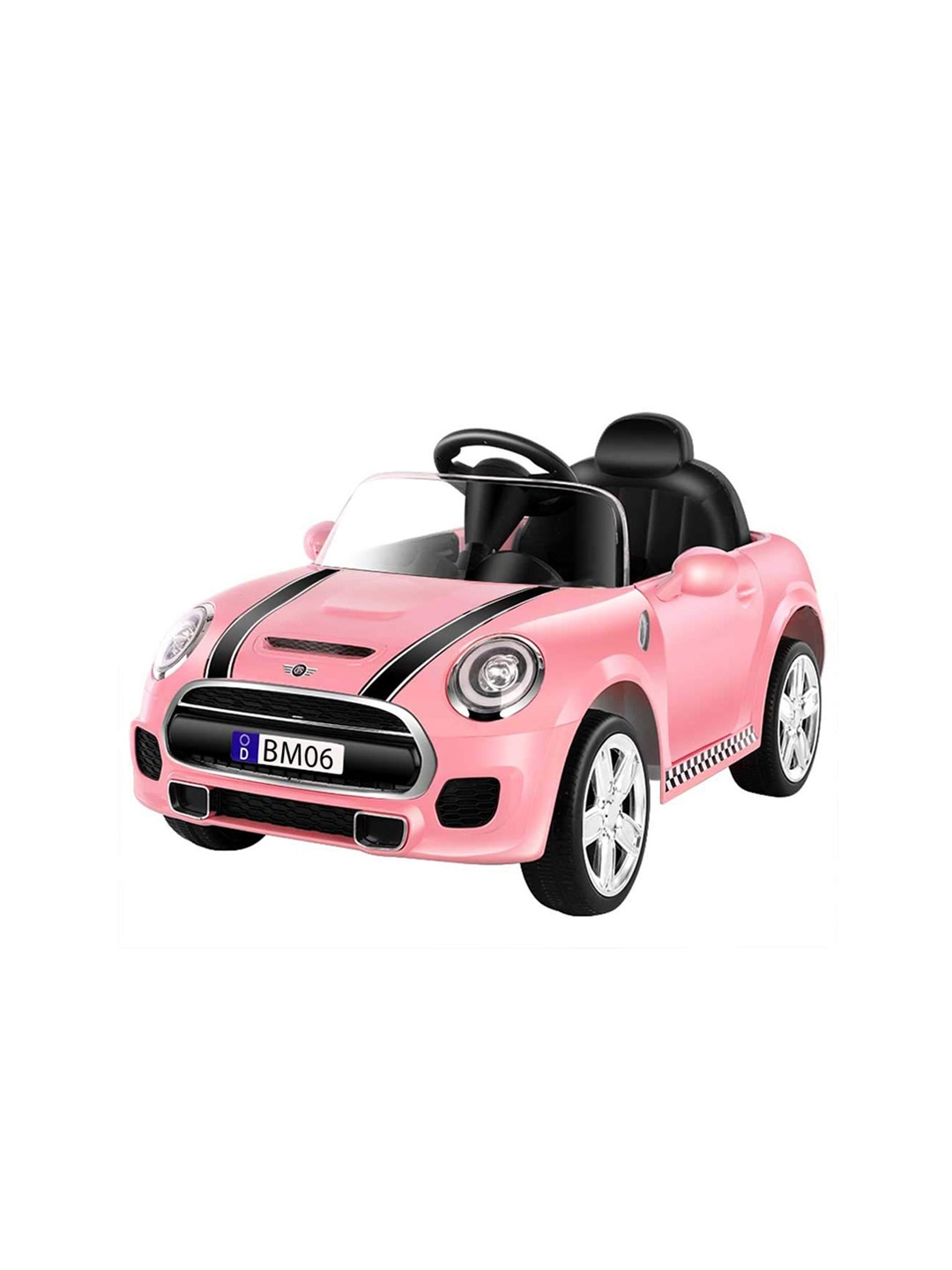 

Baby Moo Kids Rechargeable Battery Operated Ride-On Car, Pink