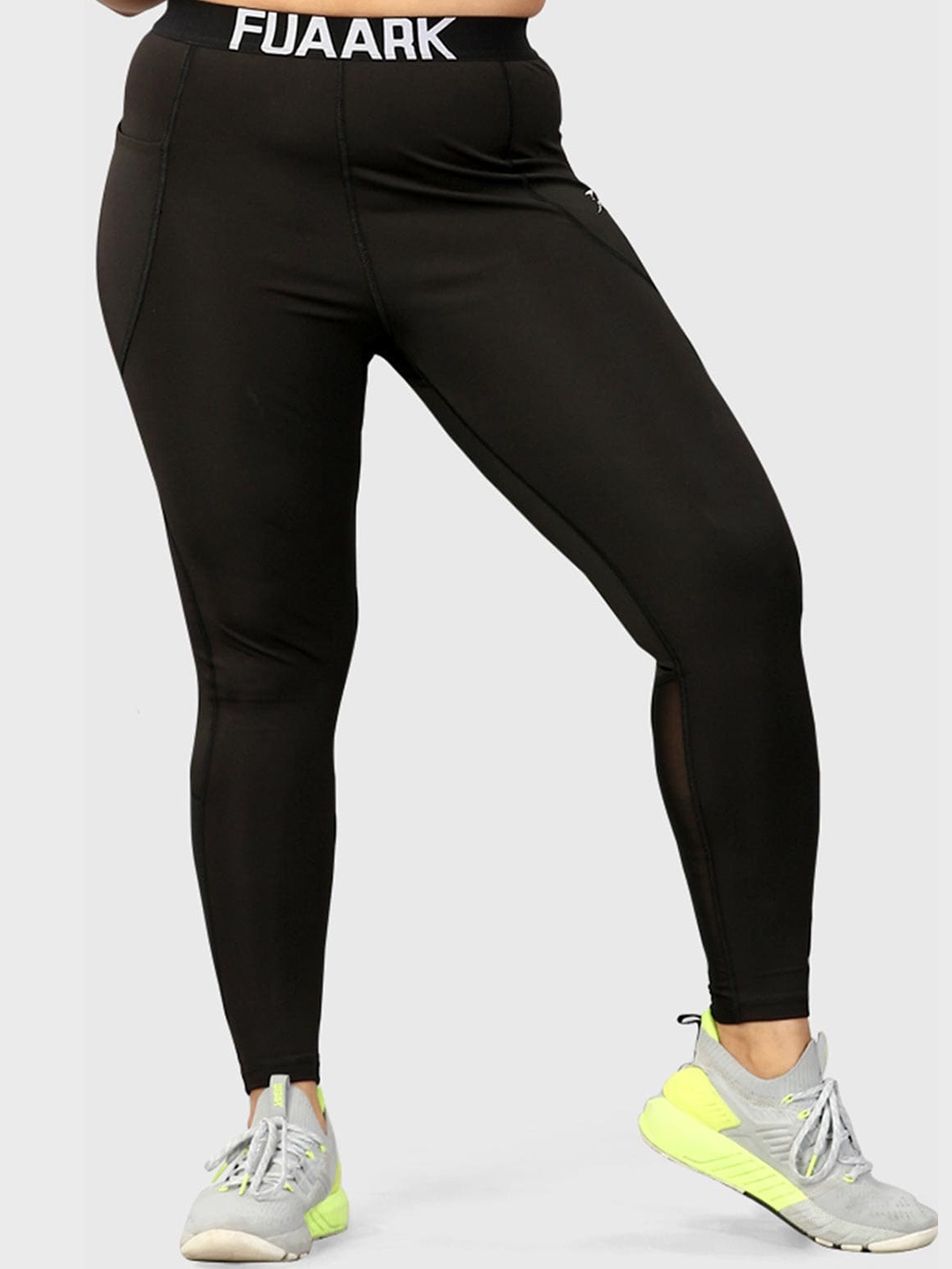 

FUAARK Women High-Rise Slim-Fit Anti Odour Tights, Black