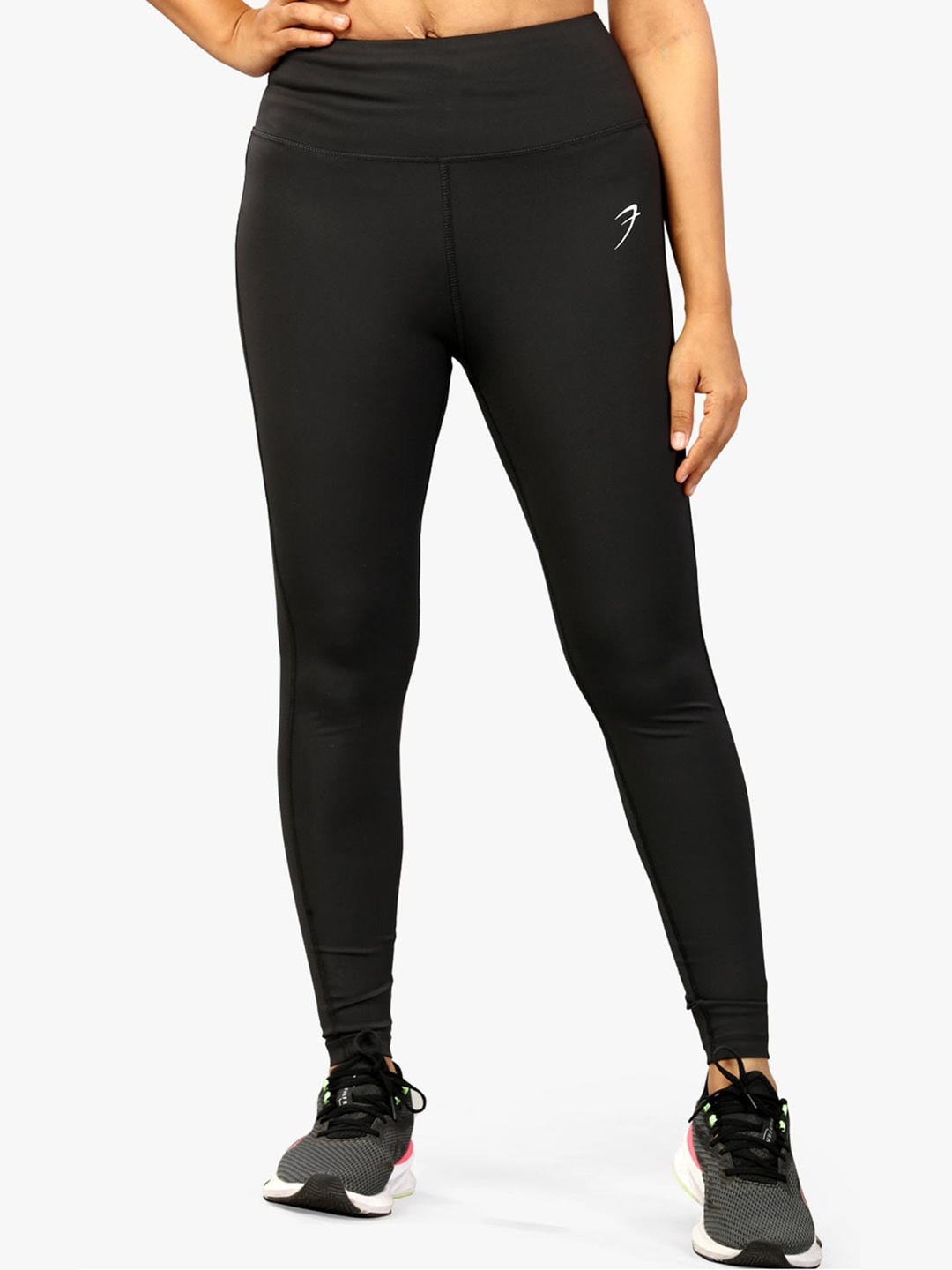 

FUAARK Women High-Rise Slim-Fit Tights, Black