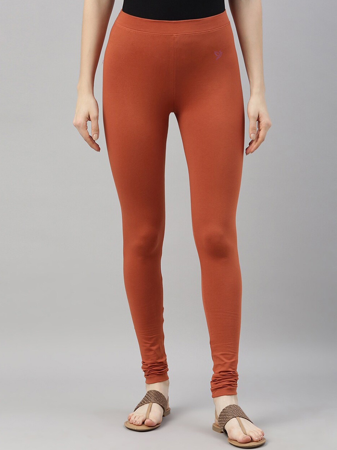 

TWIN BIRDS Churidar-Length Leggings, Rust