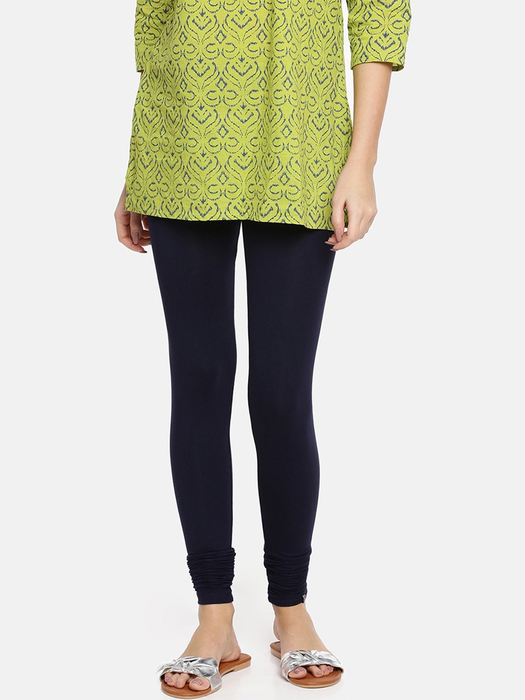 

TWIN BIRDS Churidar-Length Leggings, Navy blue