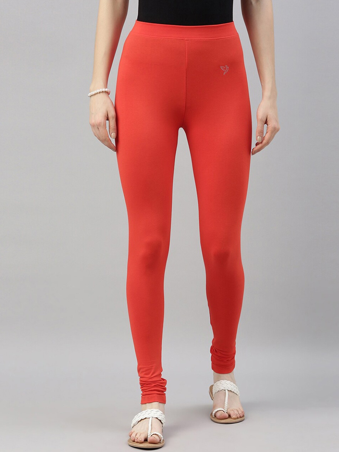 

TWIN BIRDS Churidar Length Leggings, Coral