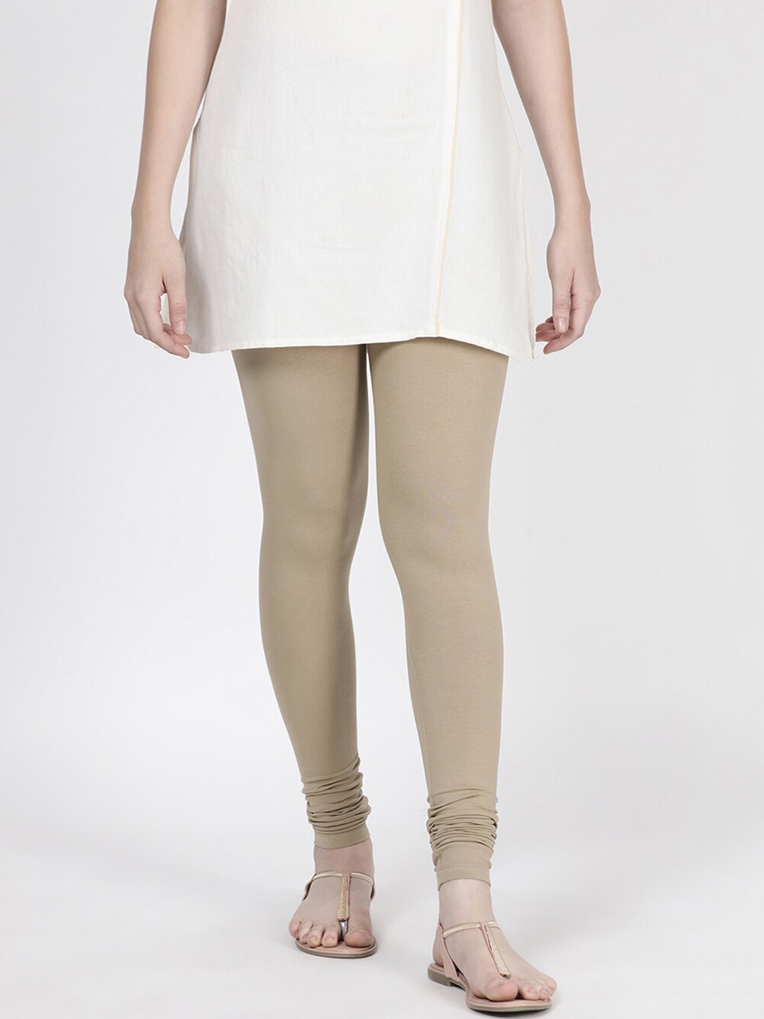 

TWIN BIRDS Churidar Length Leggings, Beige