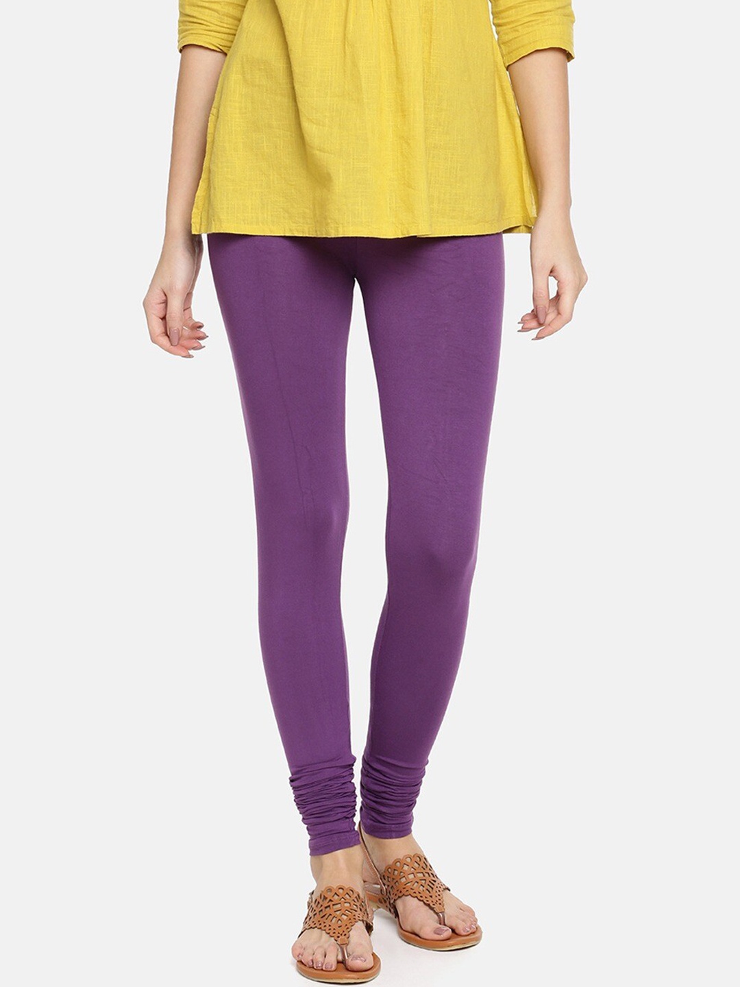 

TWIN BIRDS Churidar Length Leggings, Purple