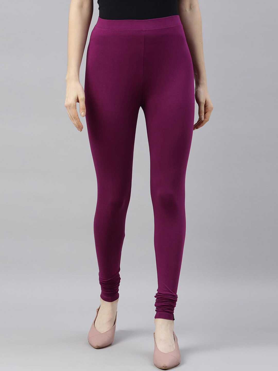

TWIN BIRDS Churidar-Length Leggings, Purple