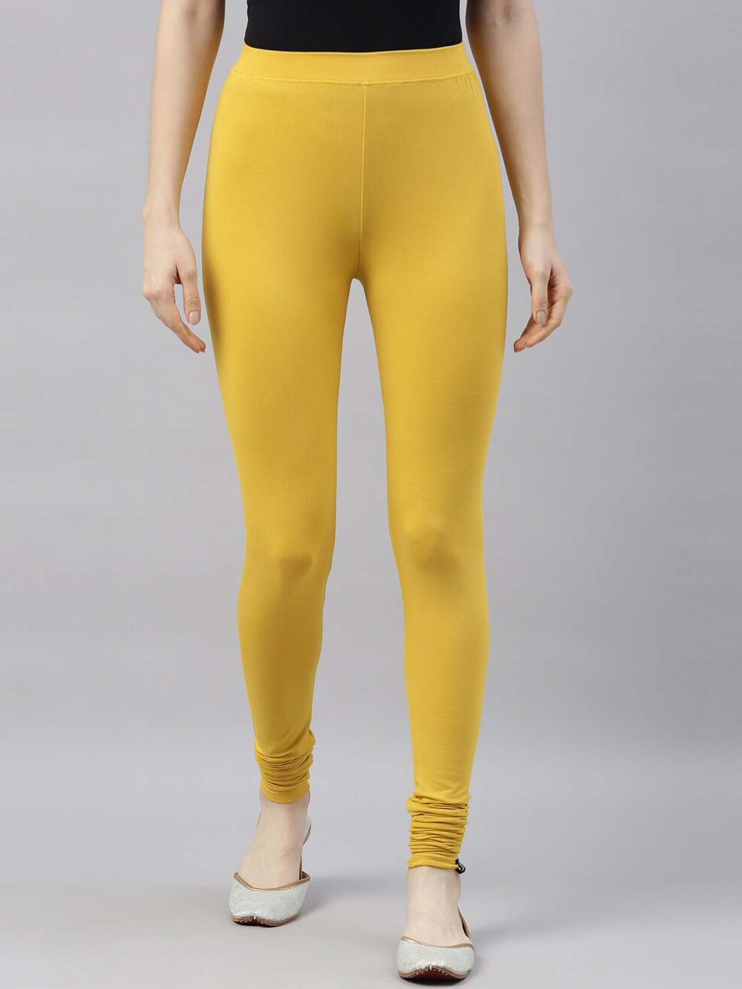 

TWIN BIRDS Churidar Length Leggings, Mustard