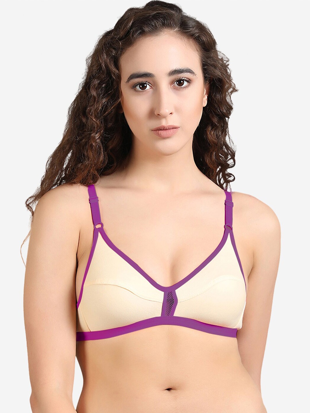 

GROVERSONS Paris Beauty Non-Padded Full Coverage All Day Comfort Everyday Bra, Beige
