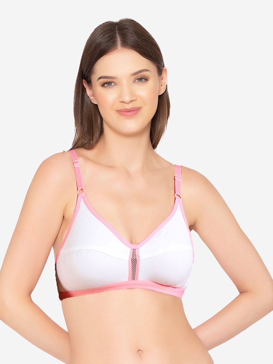 

GROVERSONS Paris Beauty Non-Padded Full Coverage All Day Comfort Everyday Bra, White