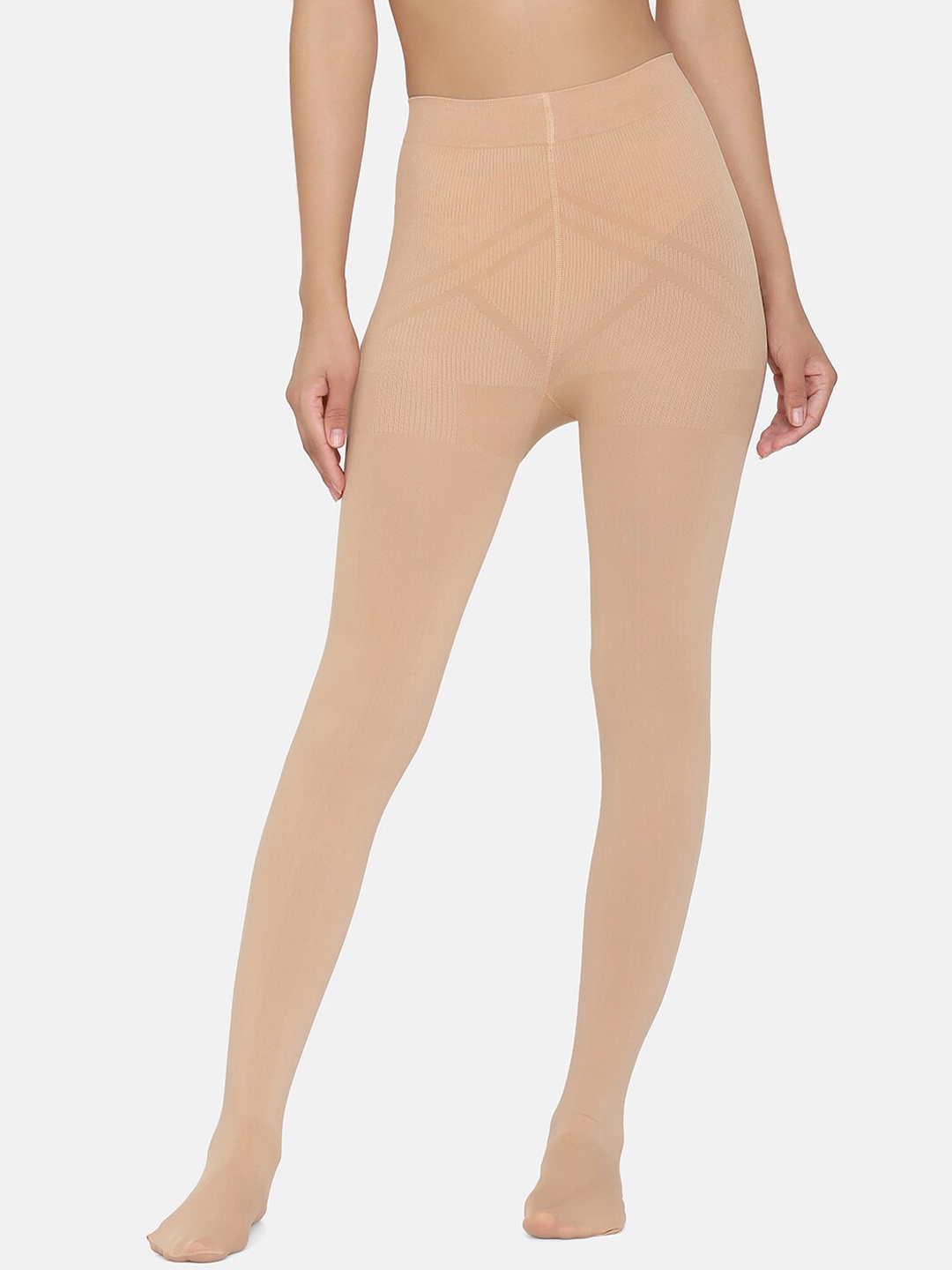 

Da Intimo Women High-Rise Stockings, Beige