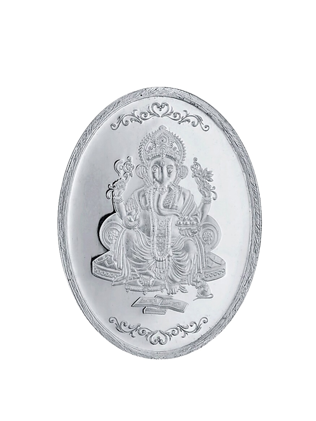 

Sri Jagdamba Pearls Dealer Lord Ganesh Silver Coin-20gm