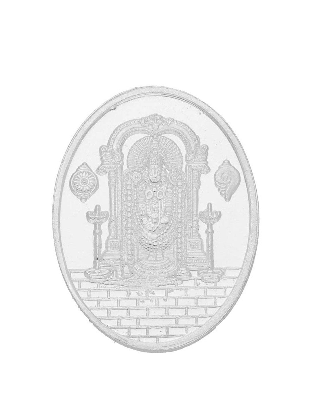 

Sri Jagdamba Pearls Dealer Lord Balaji Silver Coin-10 gram
