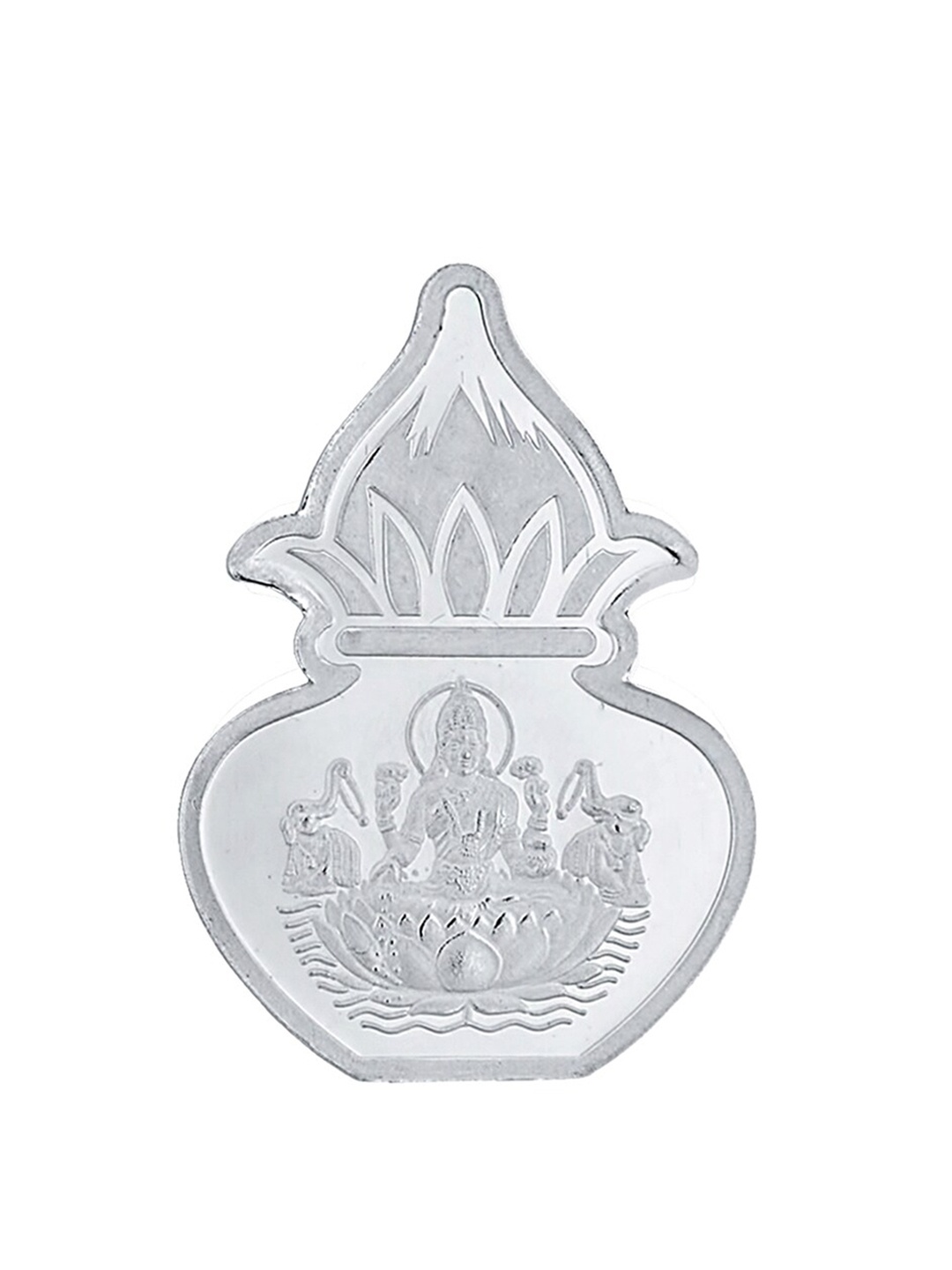 

Sri Jagdamba Pearls Dealer Laxmi Kalash Silver Coin-50 gram