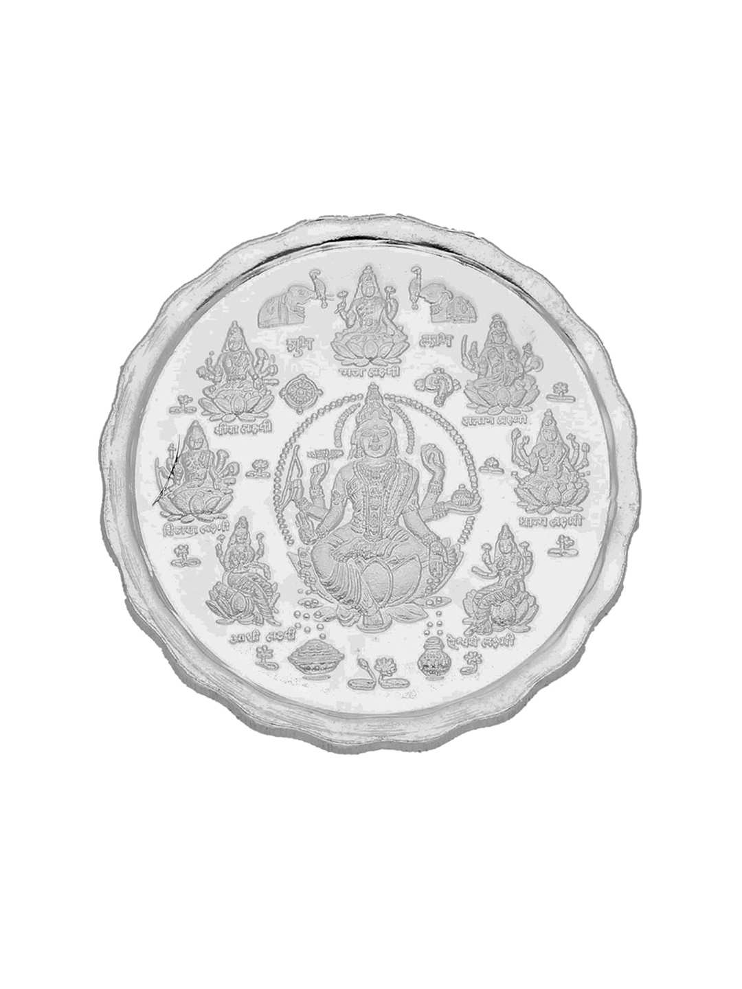 

Sri Jagdamba Pearls Dealer Goddess Ashta Lakshmi Silver Coin-50gm