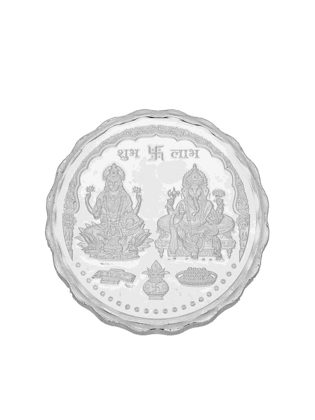 

Sri Jagdamba Pearls Dealer Lakshmi Ganesh Silver Coin-5gm