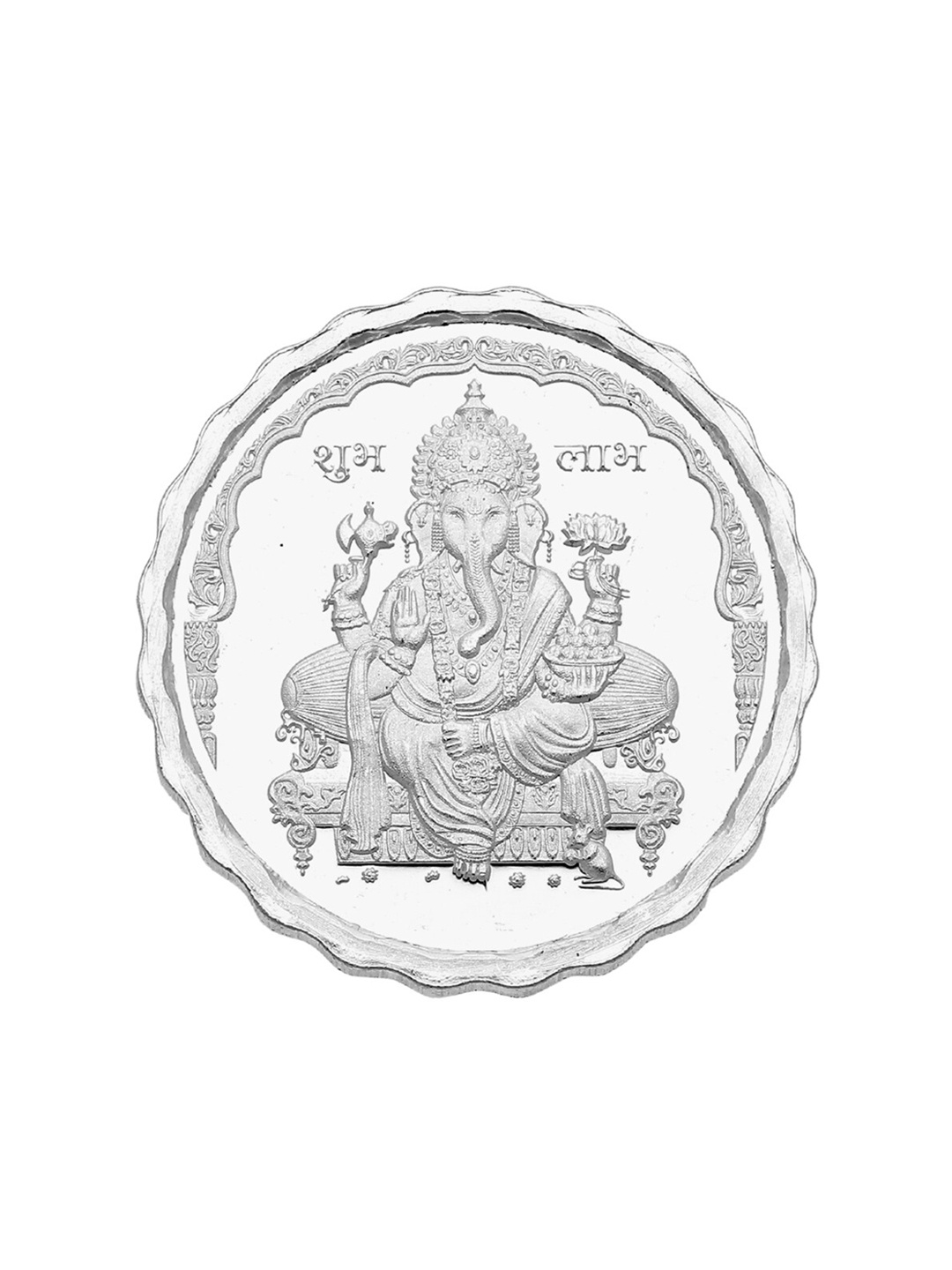 

Sri Jagdamba Pearls Dealer Lord Ganesh Silver Coin-50gm