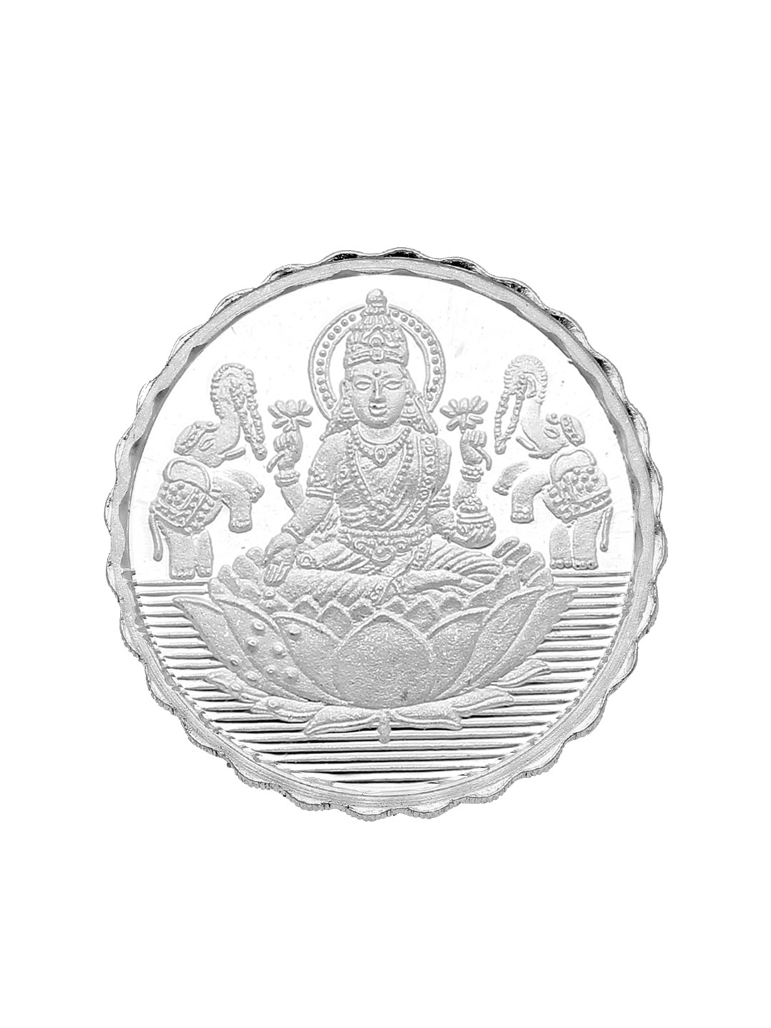 

Sri Jagdamba Pearls Dealer Goddess Lakshmi PuSilver Coin-100gm, Silver